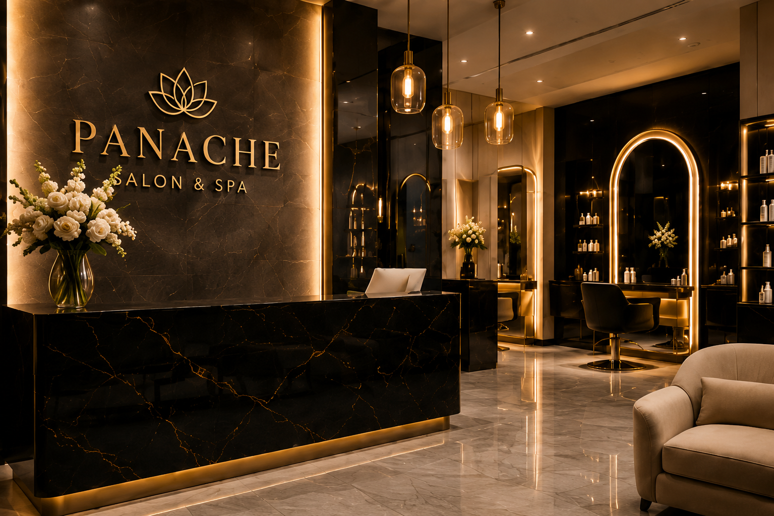 Panache Salon Interior